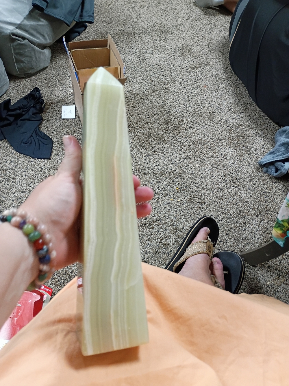 Green Onyx Tower 12 Inches Tall Almost 5 Lbs